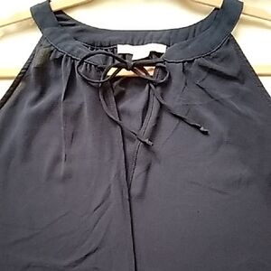 C&E Navy Blue Top Sz L